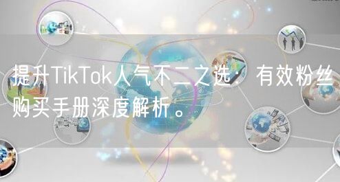 提升TikTok人气不二之选：有效粉丝购买手册深度解析。