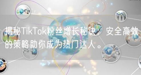 揭秘TikTok粉丝增长秘诀：安全高效的策略助你成为热门达人。