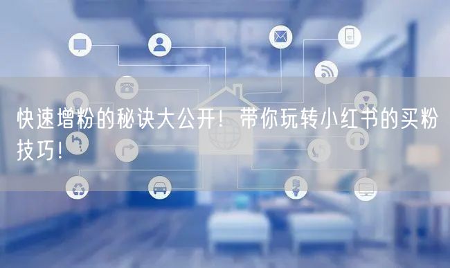 快速增粉的秘诀大公开！带你玩转小红书的买粉技巧！