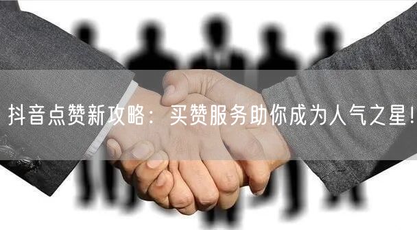 抖音点赞新攻略：买赞服务助你成为人气之星！